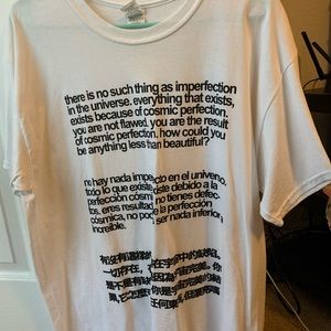 T-shirt w/ quote